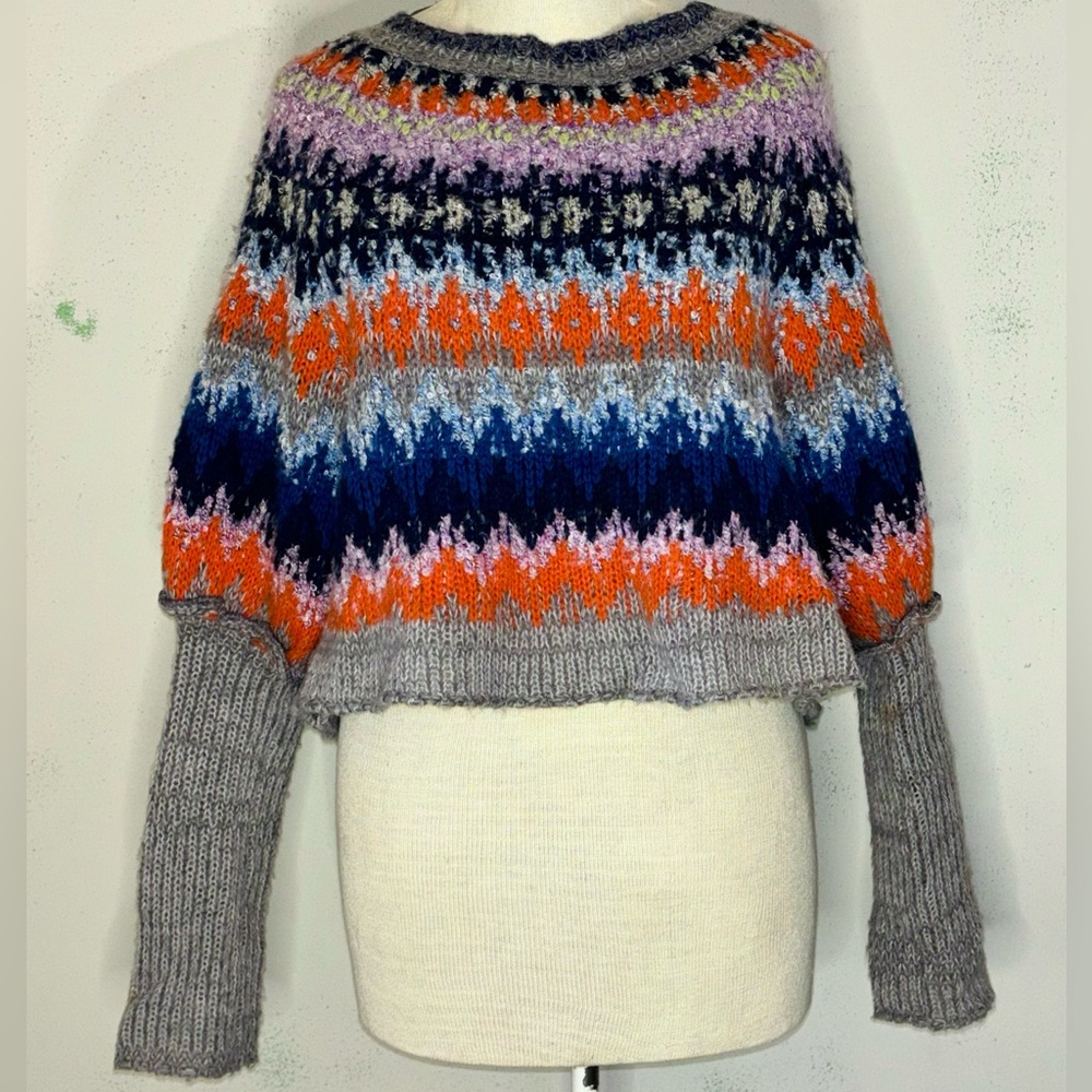 Free People Colorful Sweater